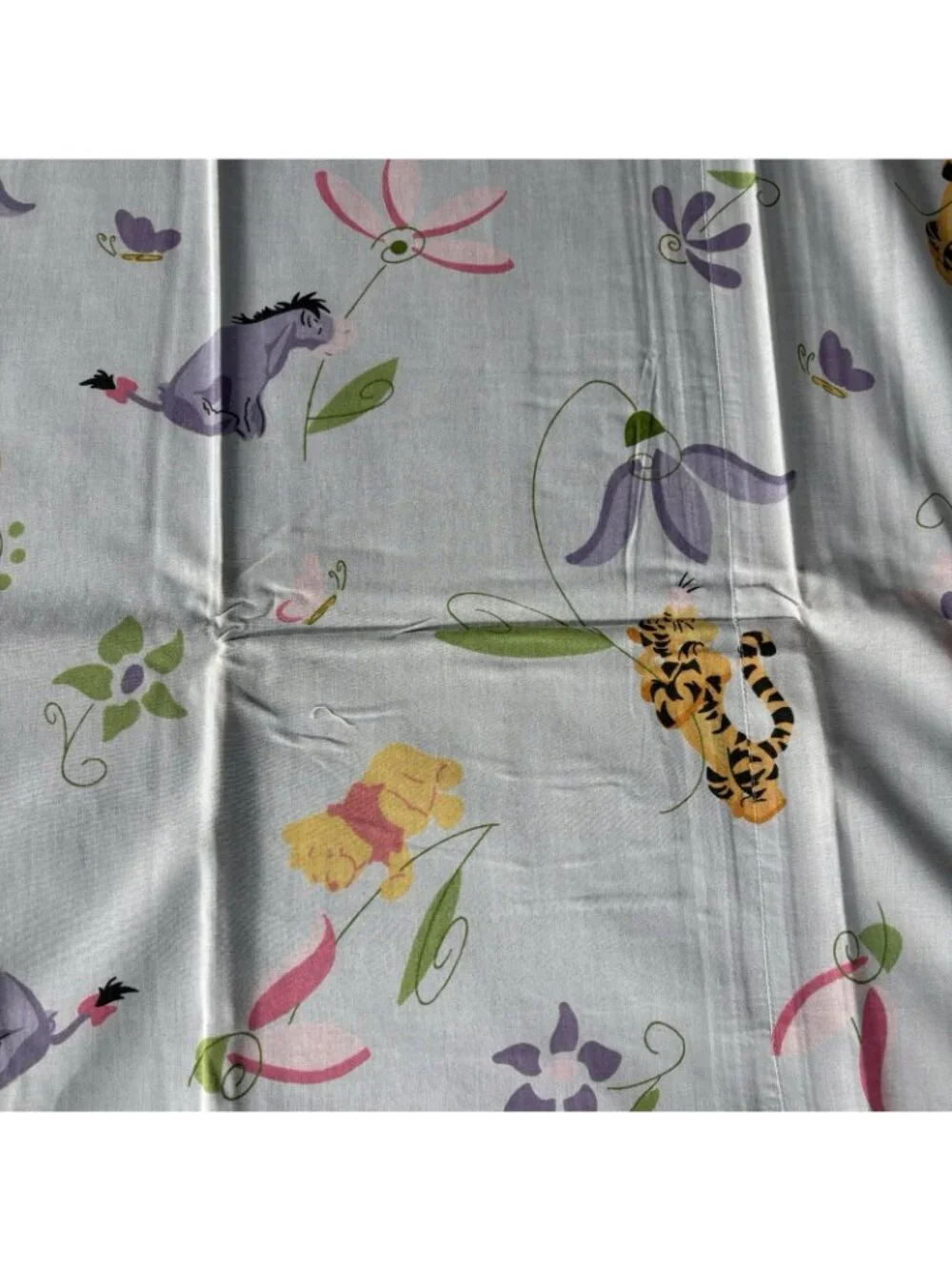 Vintage Disney Store WINNIE THE POOH & Friends Cotton Shower Curtain 72x72 NEW